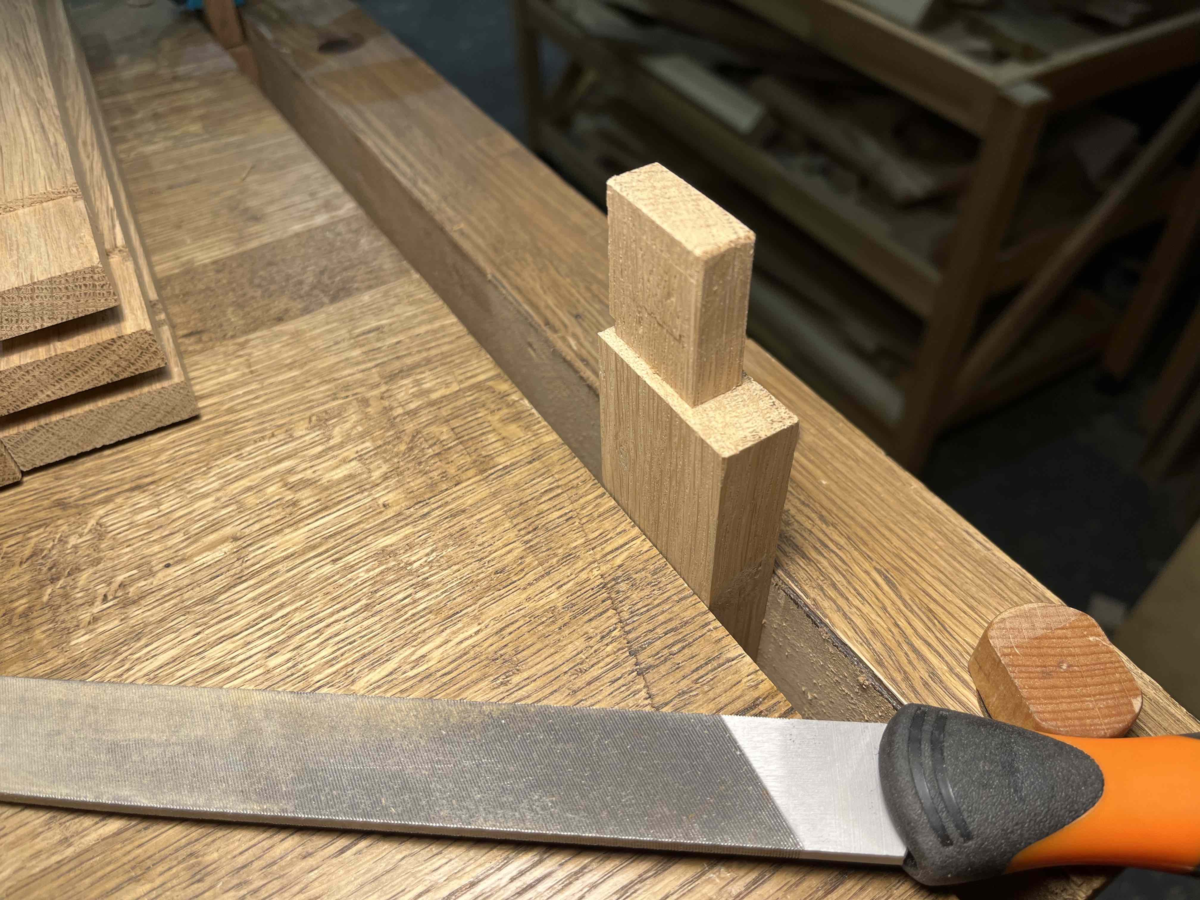 После сборки обработать напильником